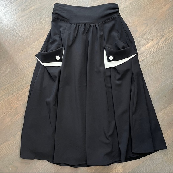 Hell Bunny Dresses & Skirts - Hell bunny vixen black white pocket skirt xs